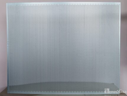 Решето 1x750x1000 мм, круглые отверстия (по шестиугольнику) 4,5 мм, шаг 6,7 мм