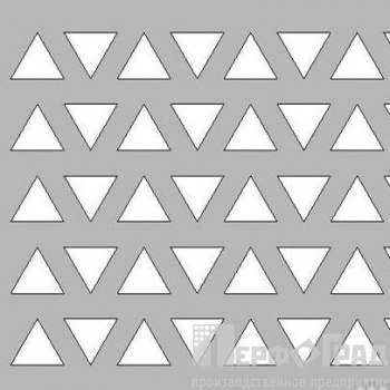 Оцинкованный перфорированный лист 2x1000x2000 мм Тип 3 8,5-9,9/6,7