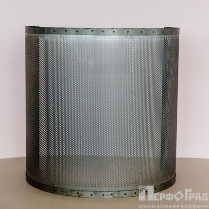 Решето 1x490x990 мм, круглые отверстия (по шестиугольнику) 7 мм, шаг 9,5 мм